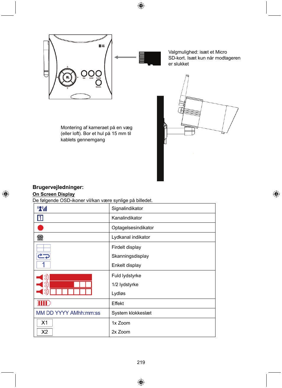 Konig Electronic Digital 2.4 GHz wireless camera system User Manual | Page 219 / 252