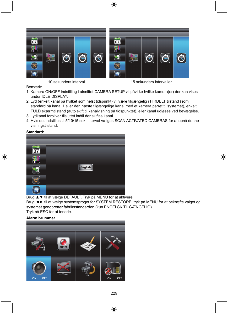 Konig Electronic Digital 2.4 GHz wireless camera system User Manual | Page 229 / 252