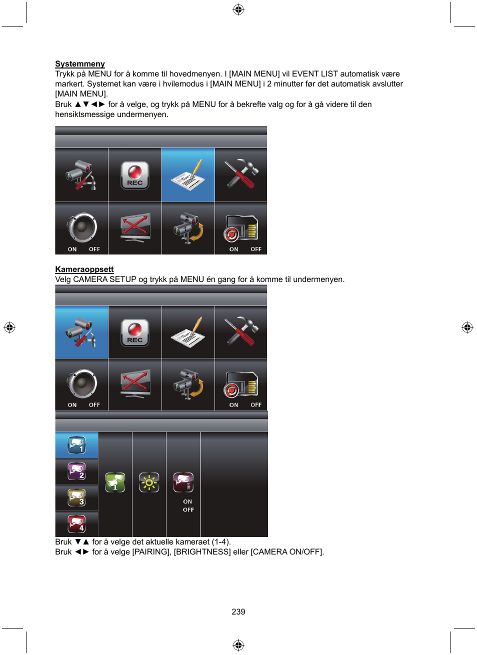 Konig Electronic Digital 2.4 GHz wireless camera system User Manual | Page 239 / 252