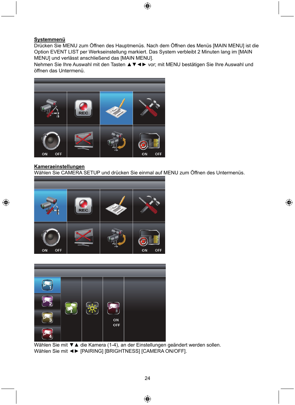 Konig Electronic Digital 2.4 GHz wireless camera system User Manual | Page 24 / 252
