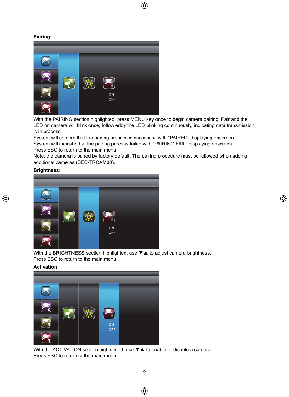 Konig Electronic Digital 2.4 GHz wireless camera system User Manual | Page 8 / 252