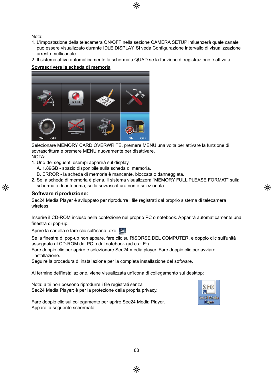 Konig Electronic Digital 2.4 GHz wireless camera system User Manual | Page 88 / 252