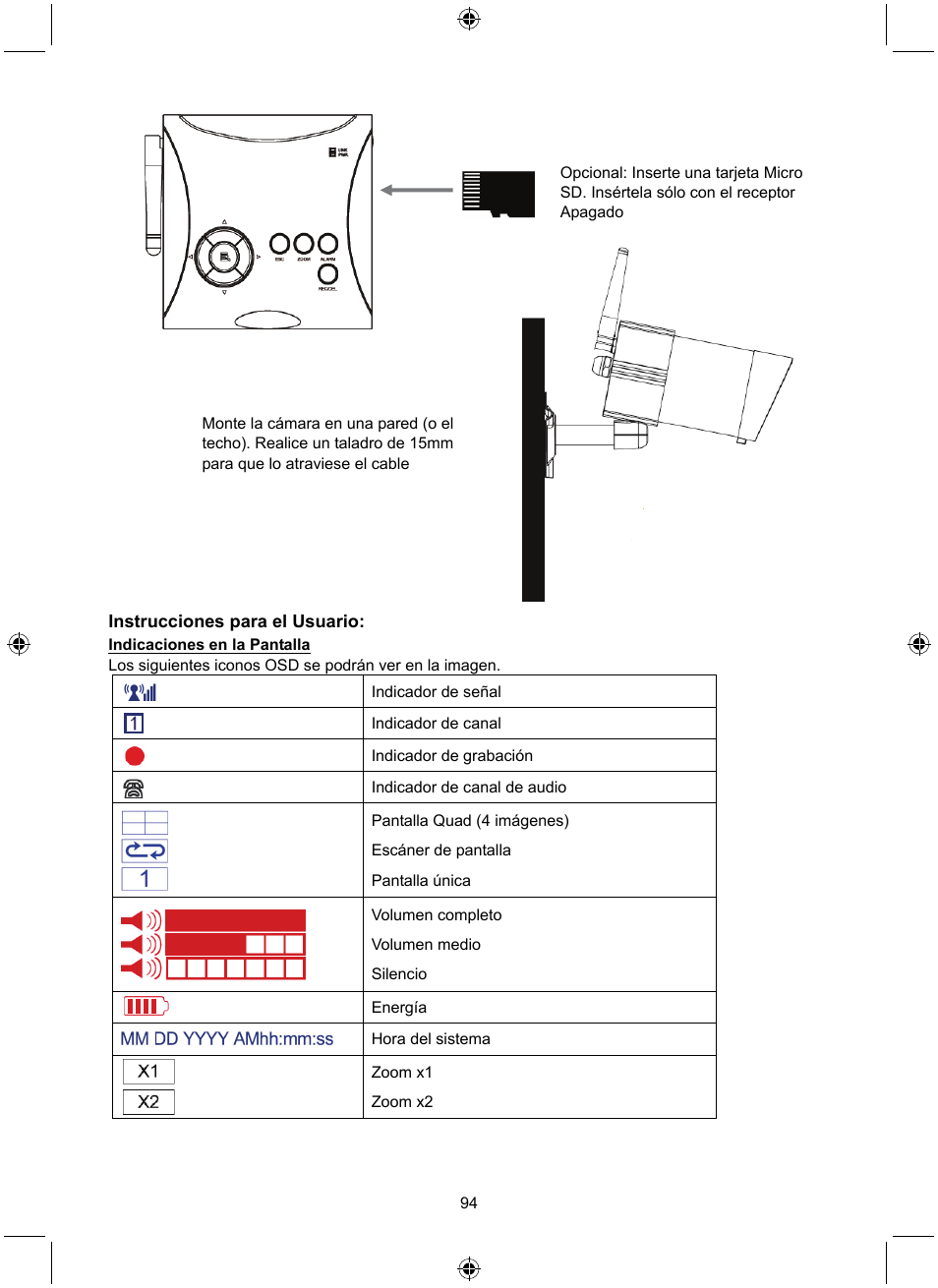 Konig Electronic Digital 2.4 GHz wireless camera system User Manual | Page 94 / 252