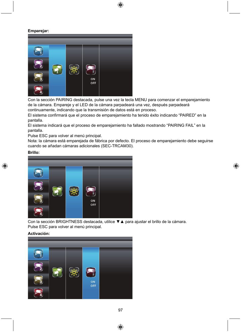 Konig Electronic Digital 2.4 GHz wireless camera system User Manual | Page 97 / 252