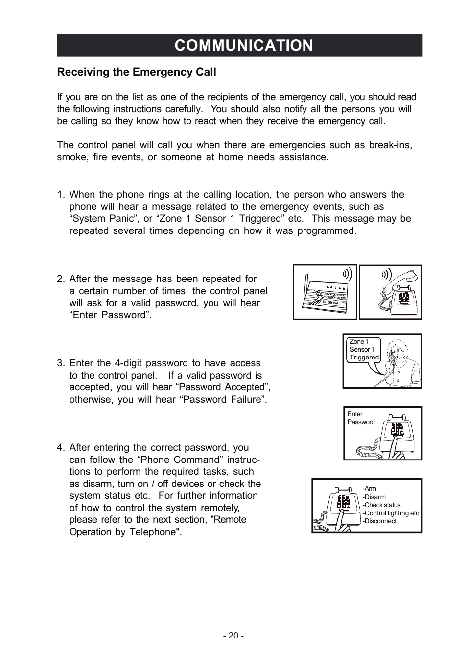 Communication | Konig Electronic Wireless alarm system User Manual | Page 20 / 37