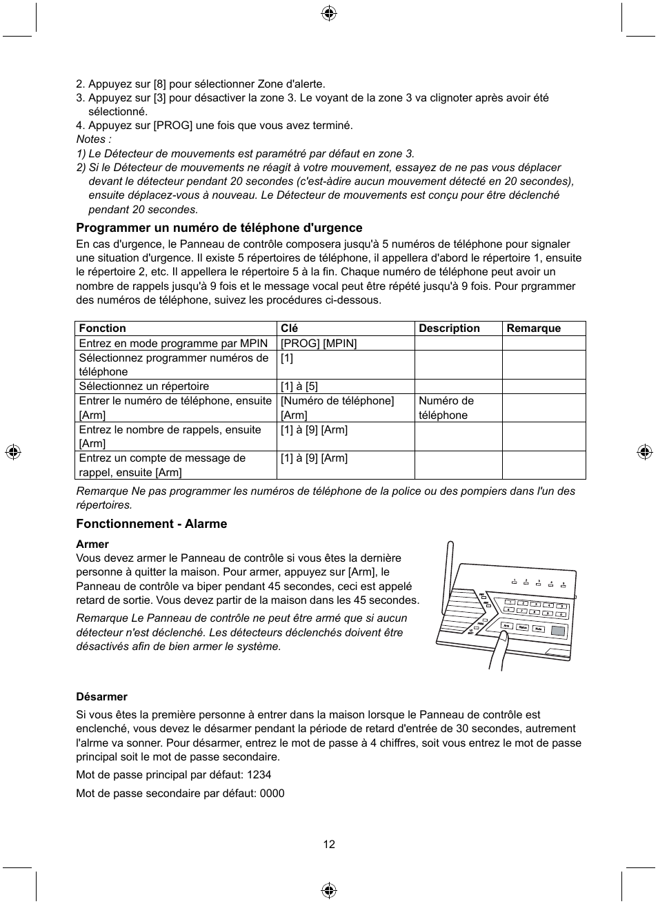 Konig Electronic Wireless alarm system User Manual | Page 12 / 72