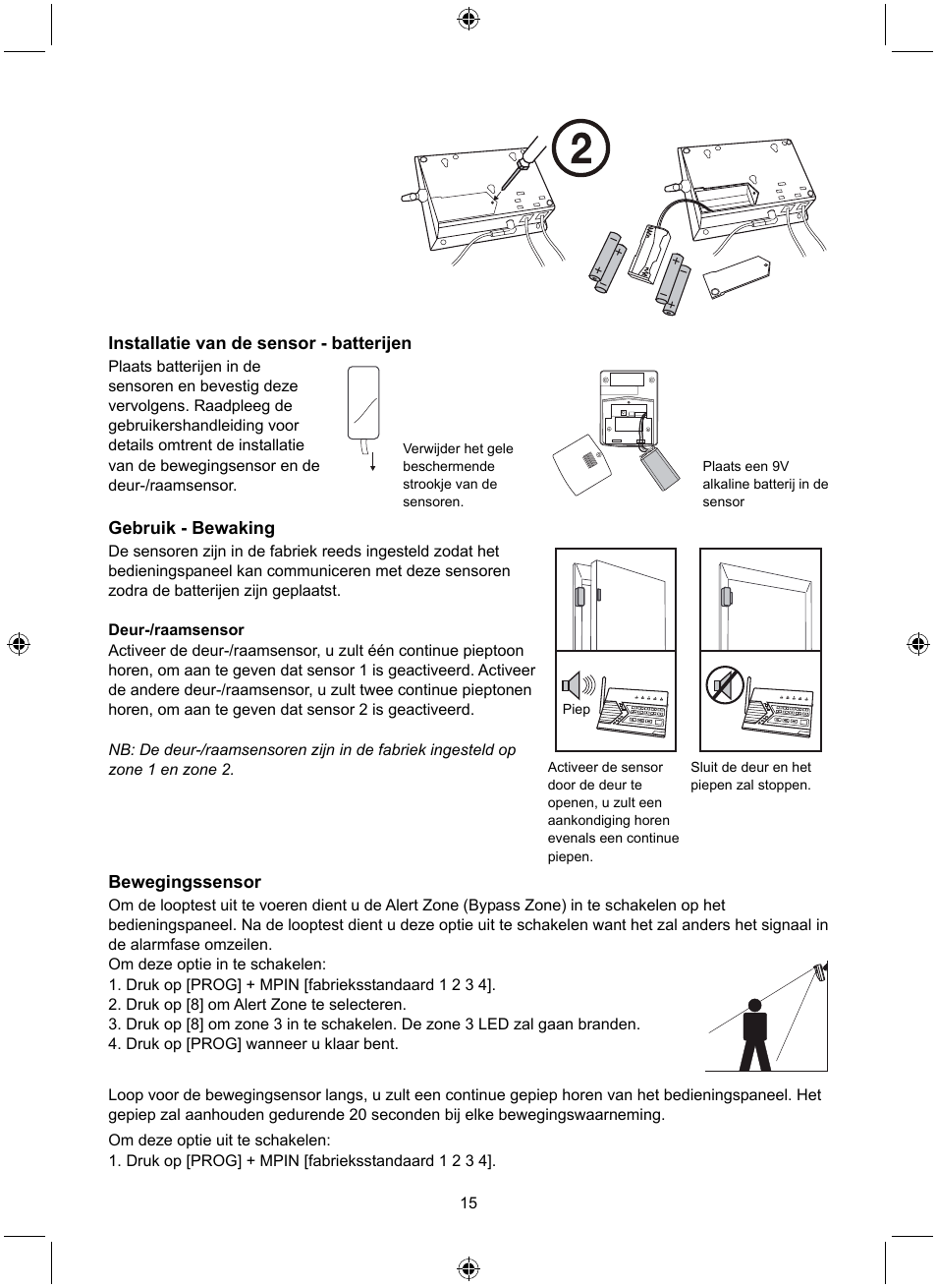 Konig Electronic Wireless alarm system User Manual | Page 15 / 72