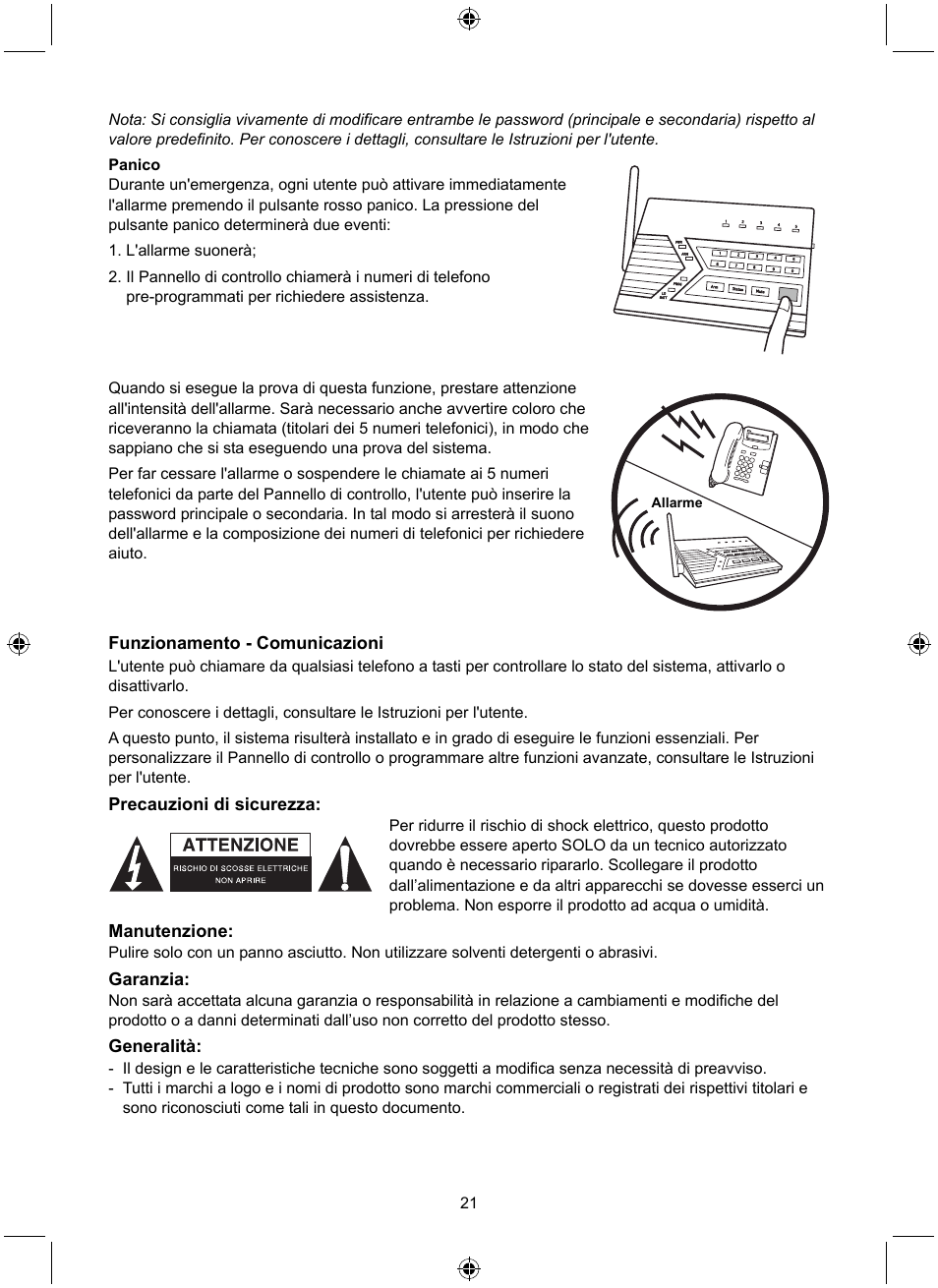 Konig Electronic Wireless alarm system User Manual | Page 21 / 72
