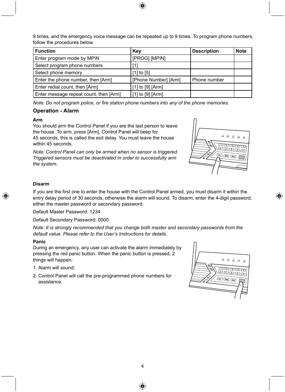 Konig Electronic Wireless alarm system User Manual | Page 4 / 72