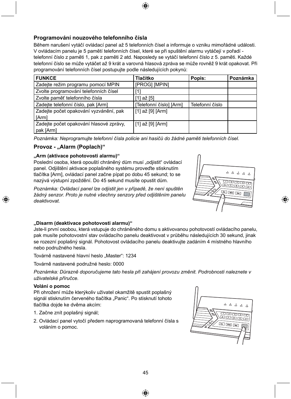 Konig Electronic Wireless alarm system User Manual | Page 45 / 72