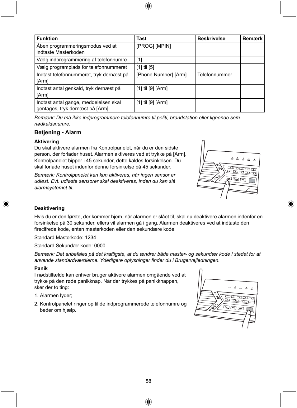 Konig Electronic Wireless alarm system User Manual | Page 58 / 72