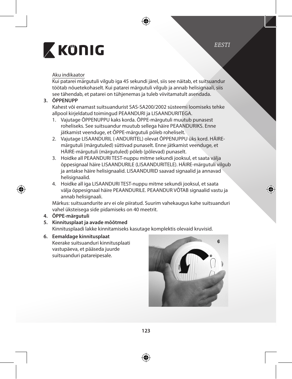 Konig Electronic Duo-pack wireless interconnectable smoke alarm User Manual | Page 123 / 176