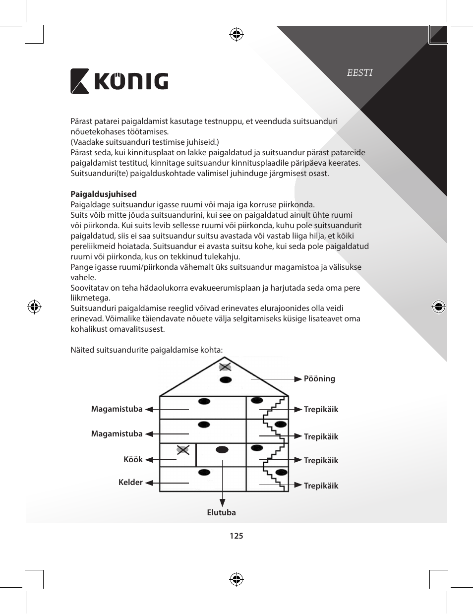 Konig Electronic Duo-pack wireless interconnectable smoke alarm User Manual | Page 125 / 176