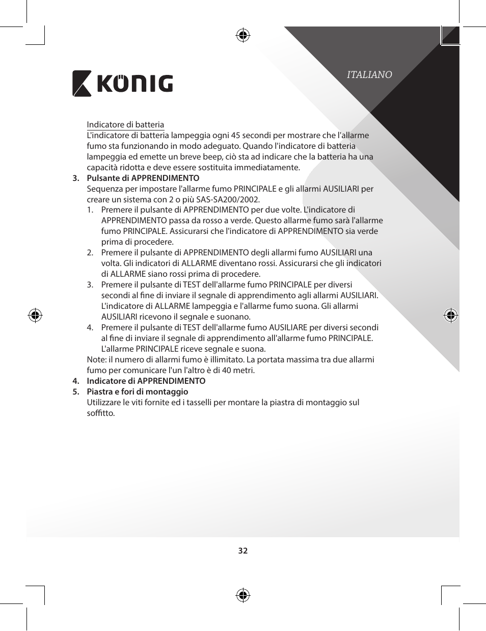 Konig Electronic Duo-pack wireless interconnectable smoke alarm User Manual | Page 32 / 176