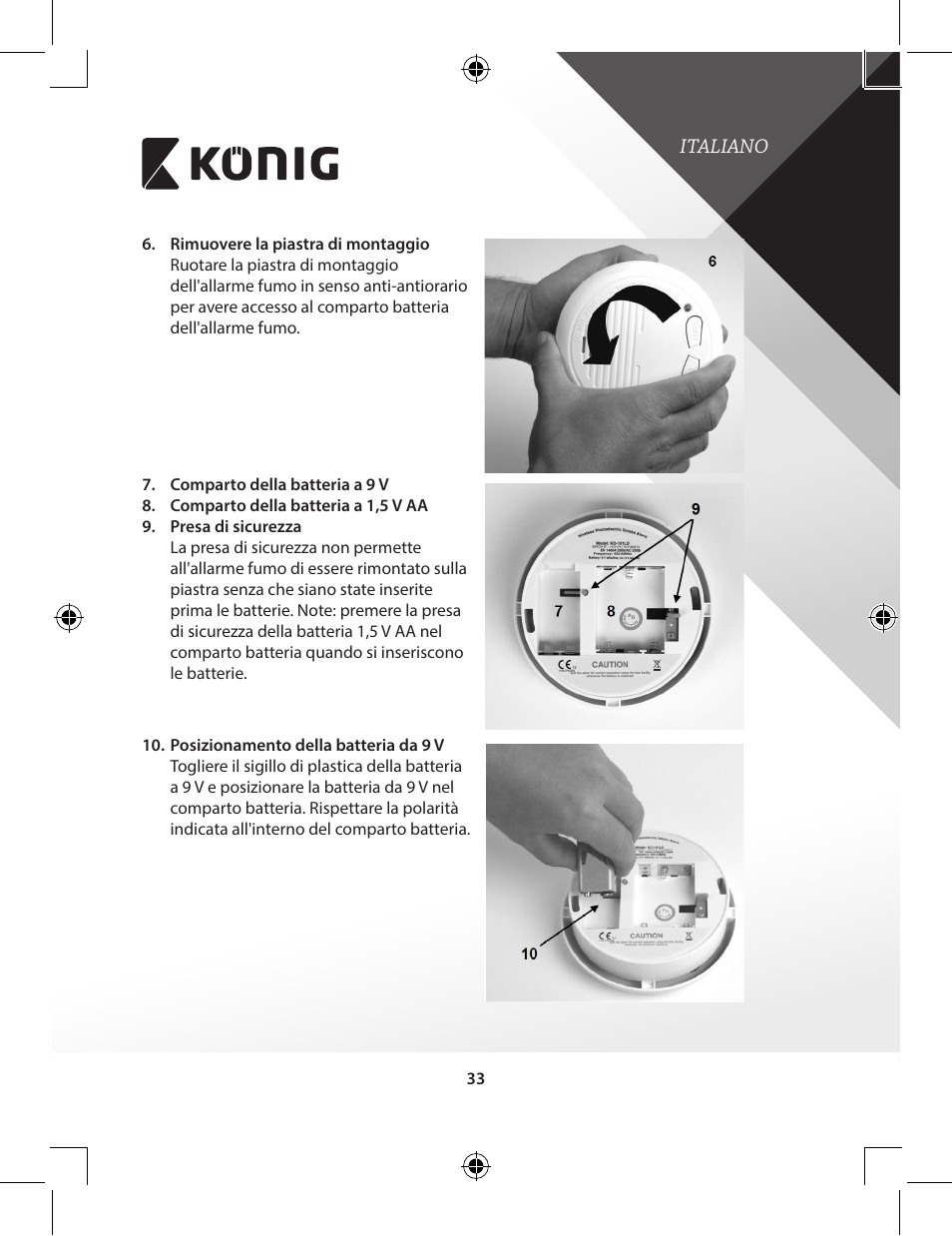 Konig Electronic Duo-pack wireless interconnectable smoke alarm User Manual | Page 33 / 176