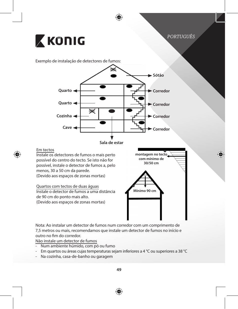 Konig Electronic Duo-pack wireless interconnectable smoke alarm User Manual | Page 49 / 176