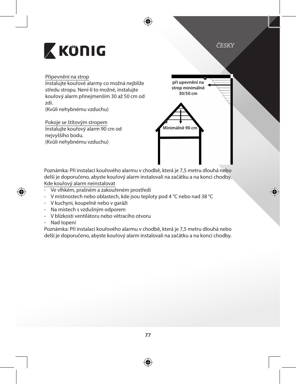 Konig Electronic Duo-pack wireless interconnectable smoke alarm User Manual | Page 77 / 176