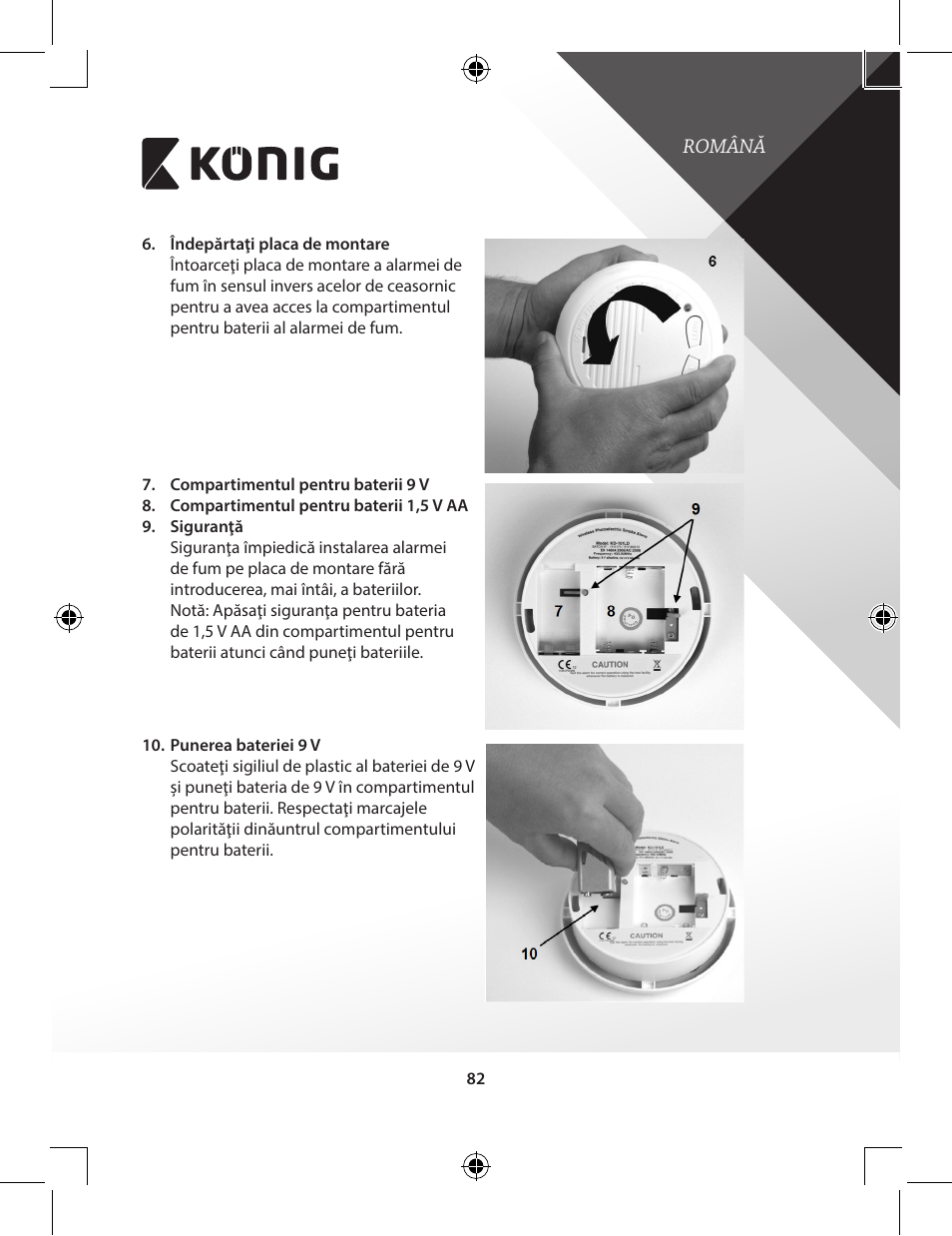 Konig Electronic Duo-pack wireless interconnectable smoke alarm User Manual | Page 82 / 176