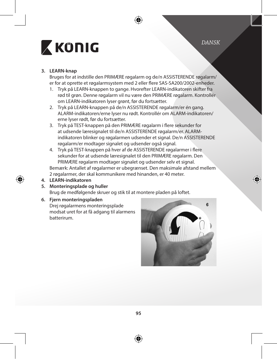Konig Electronic Duo-pack wireless interconnectable smoke alarm User Manual | Page 95 / 176