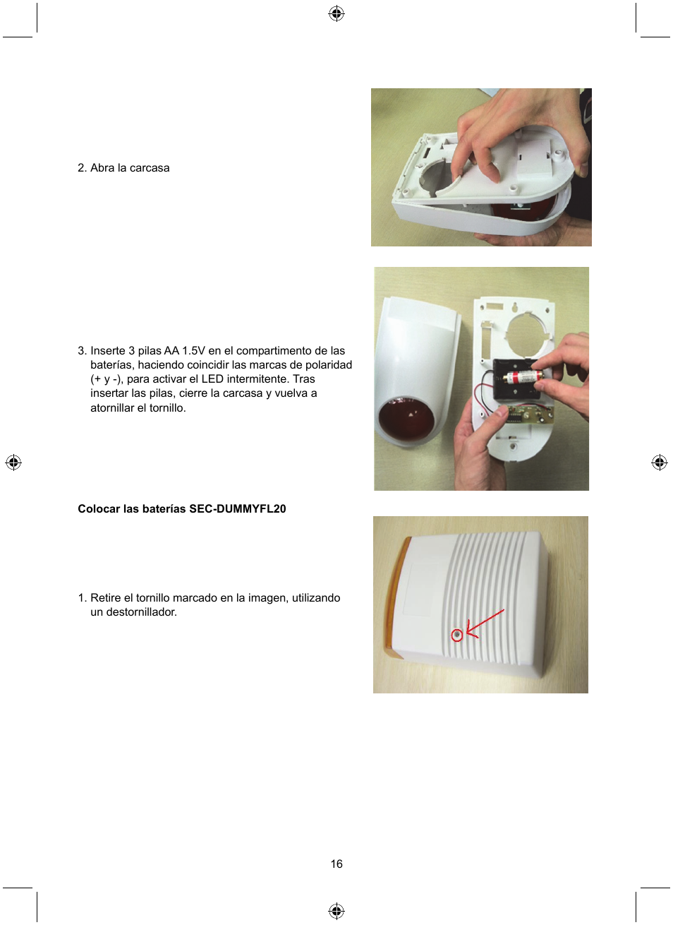 Konig Electronic Dummy alarm siren User Manual | Page 16 / 45
