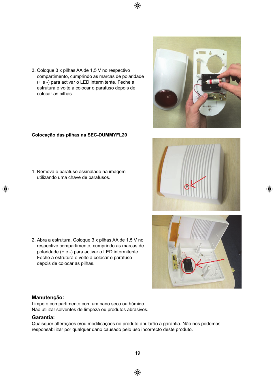Konig Electronic Dummy alarm siren User Manual | Page 19 / 45