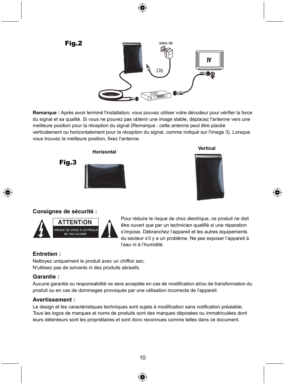 Konig Electronic Design indoor DVB-T antenna with LTE filter User Manual | Page 10 / 51