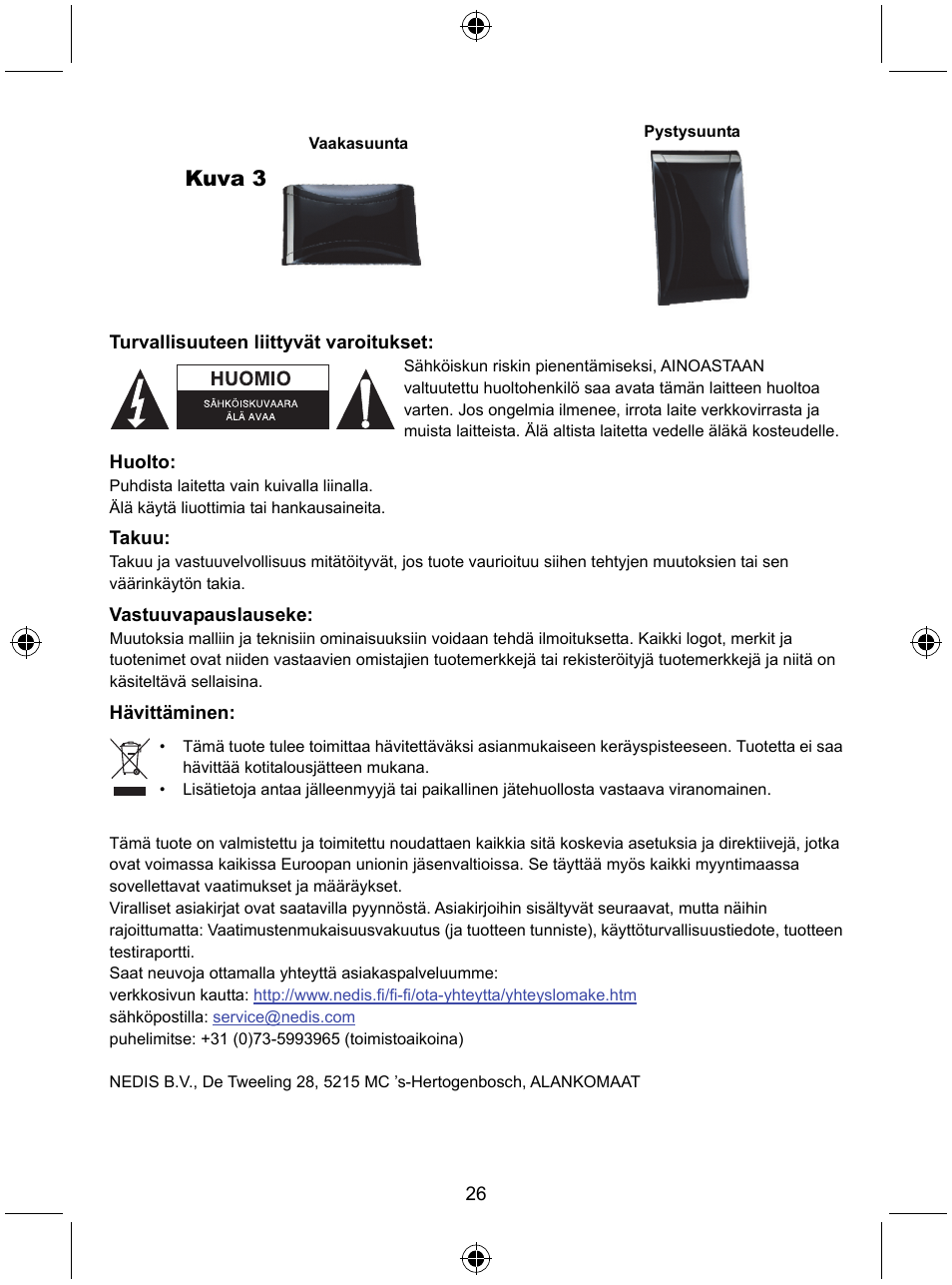 Kuva 3 | Konig Electronic Design indoor DVB-T antenna with LTE filter User Manual | Page 26 / 51