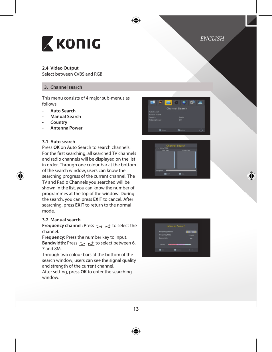 English | Konig Electronic High-definition DVB-T2 receiver User Manual | Page 13 / 404