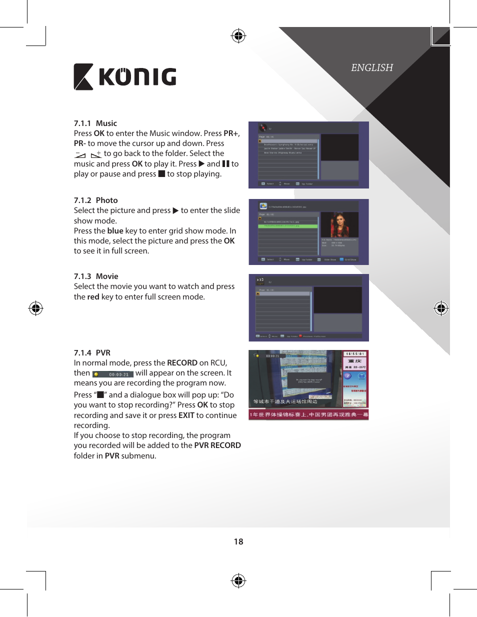 English | Konig Electronic High-definition DVB-T2 receiver User Manual | Page 18 / 404