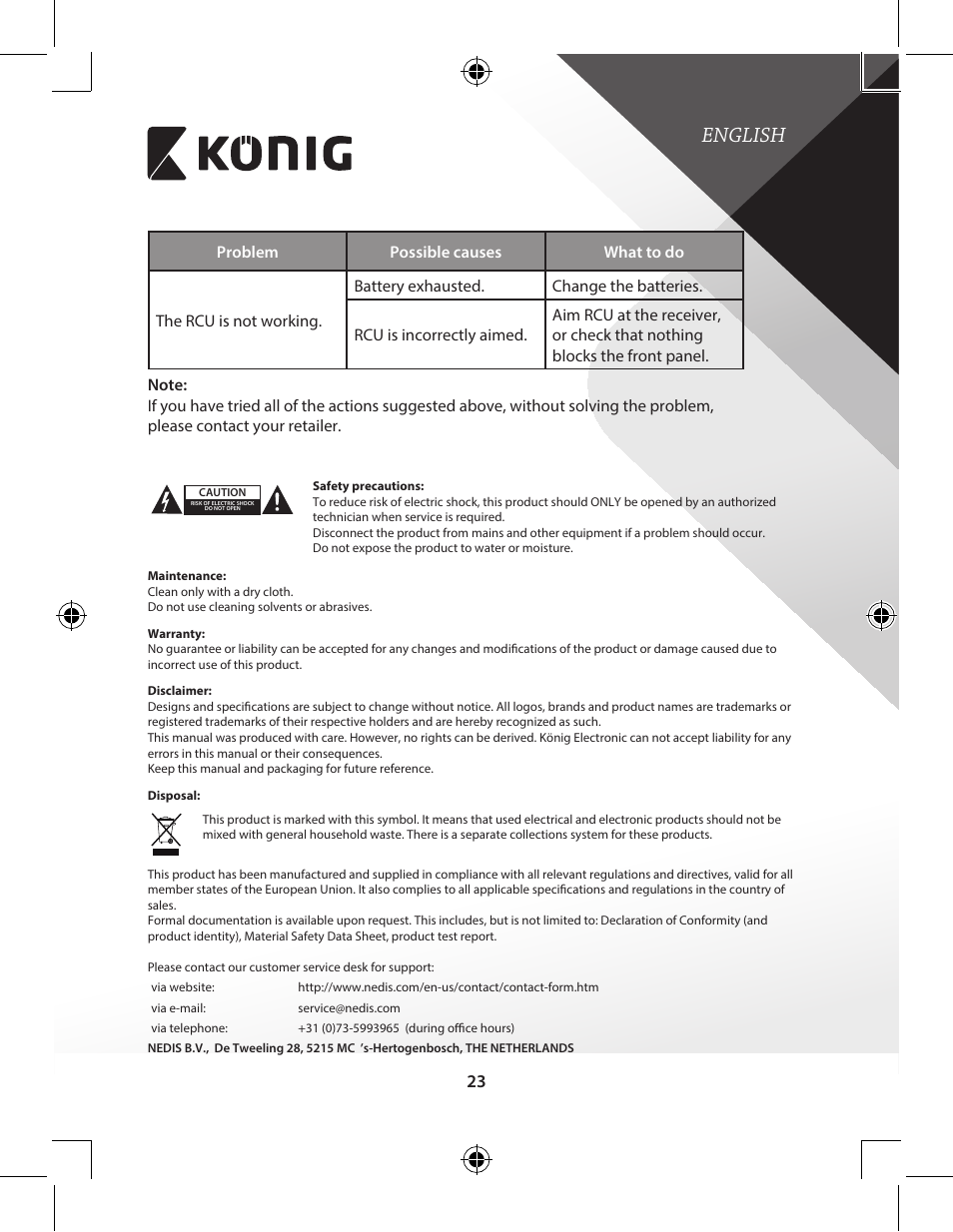 English | Konig Electronic High-definition DVB-T2 receiver User Manual | Page 23 / 404