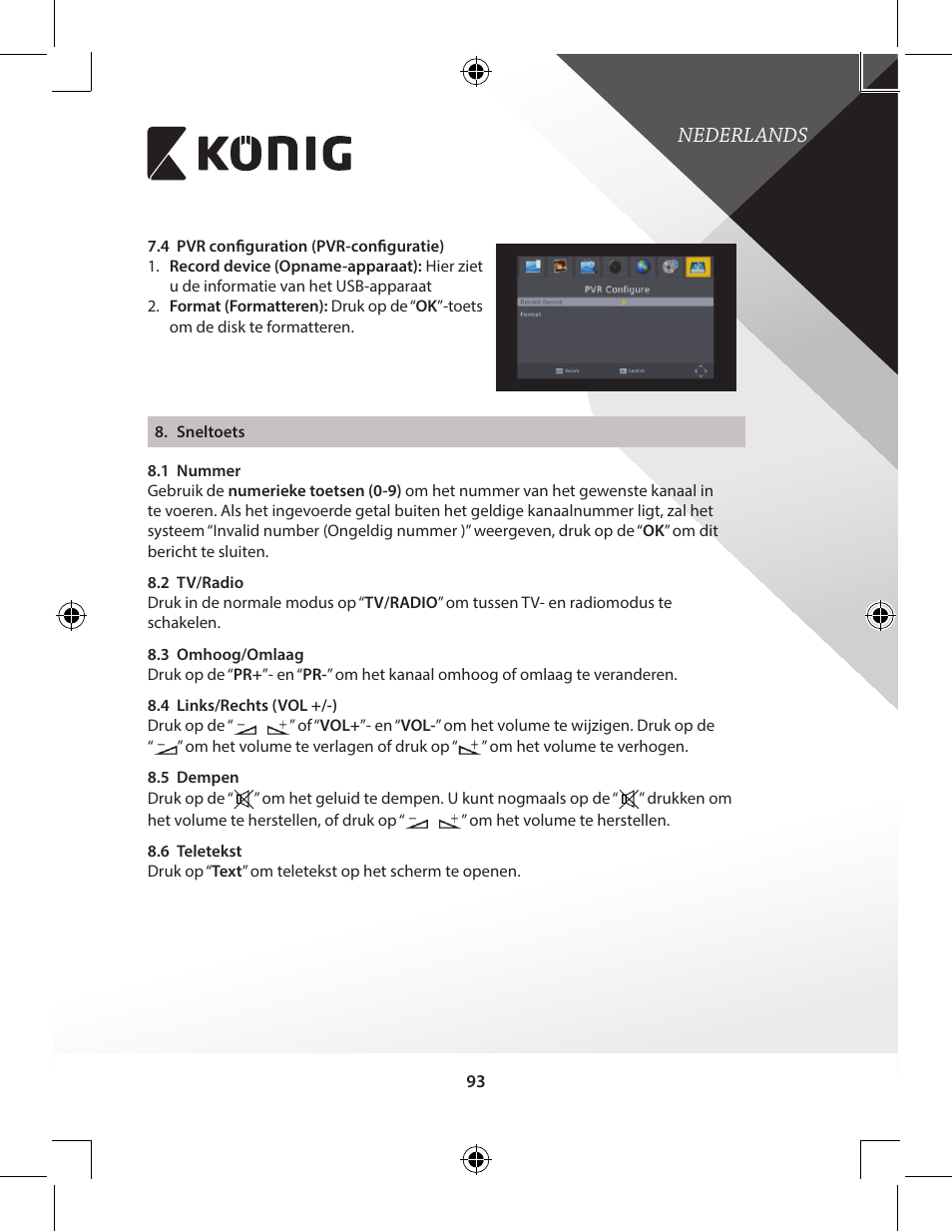 Nederlands | Konig Electronic High-definition DVB-T2 receiver User Manual | Page 93 / 404