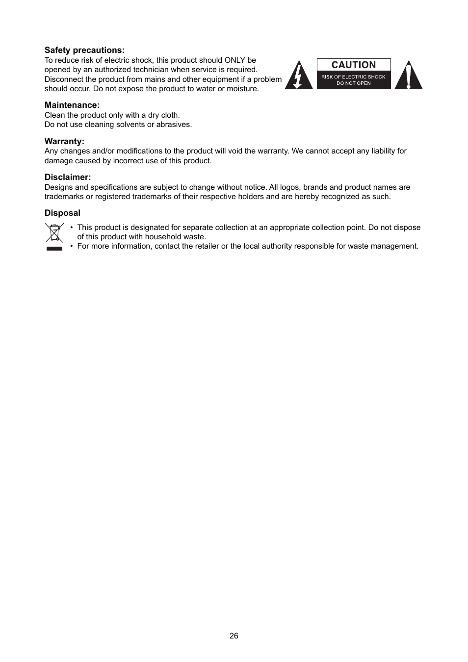 Konig Electronic High definition DVB-S2 plug-in receiver User Manual | Page 26 / 27