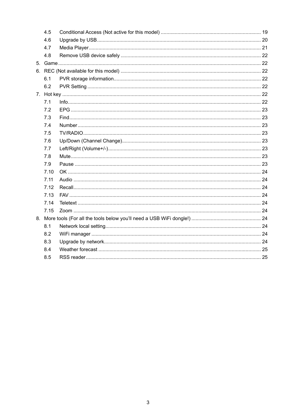 Konig Electronic High definition DVB-S2 plug-in receiver User Manual | Page 3 / 27