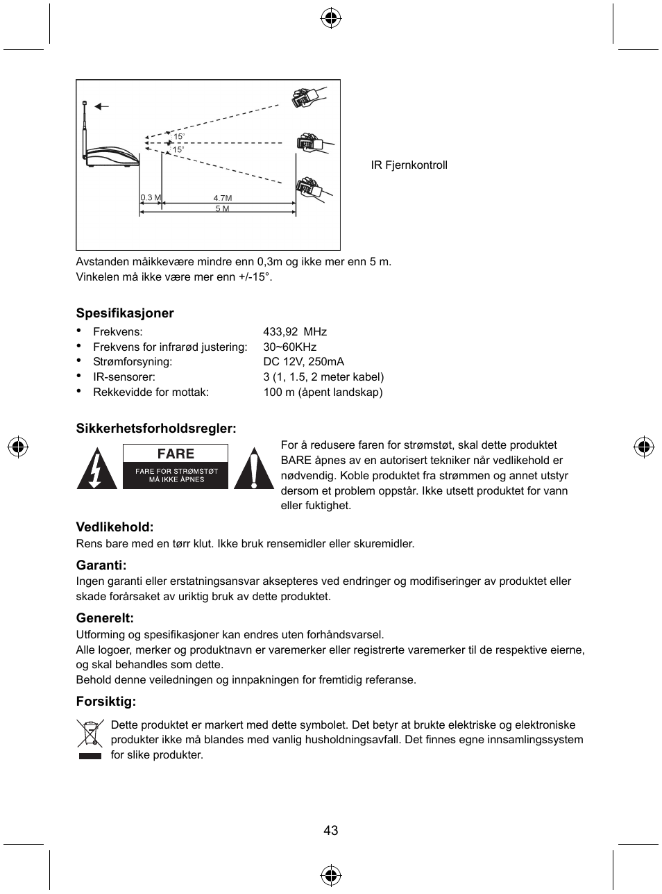 Konig Electronic Remote control extender User Manual | Page 44 / 48