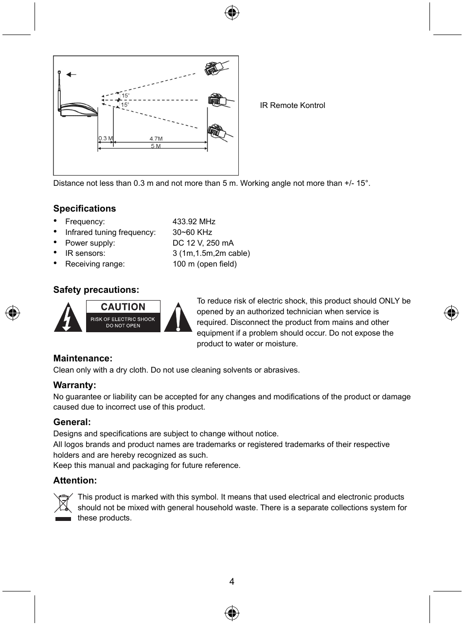 Konig Electronic Remote control extender User Manual | Page 5 / 48