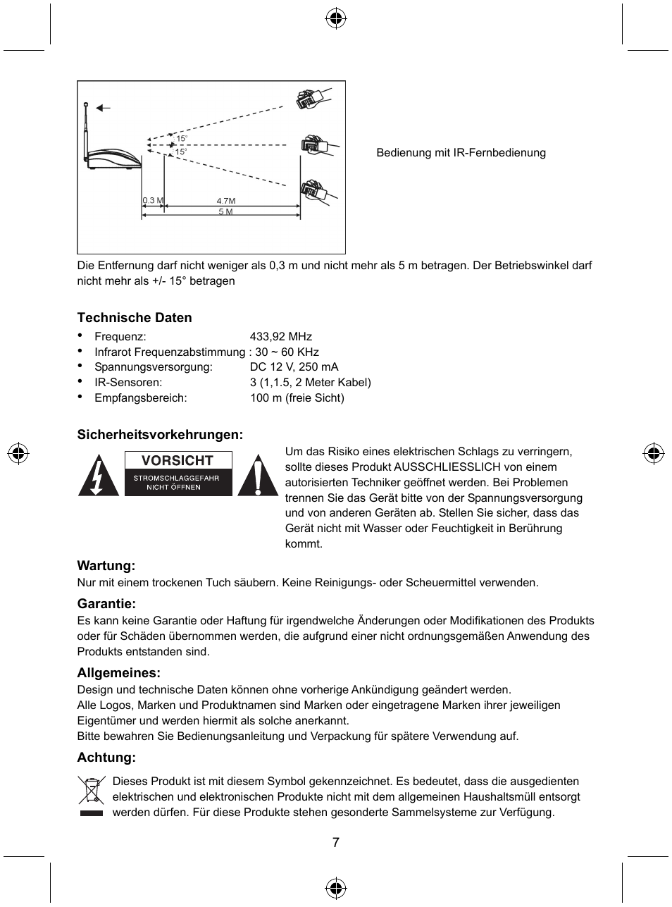 Konig Electronic Remote control extender User Manual | Page 8 / 48