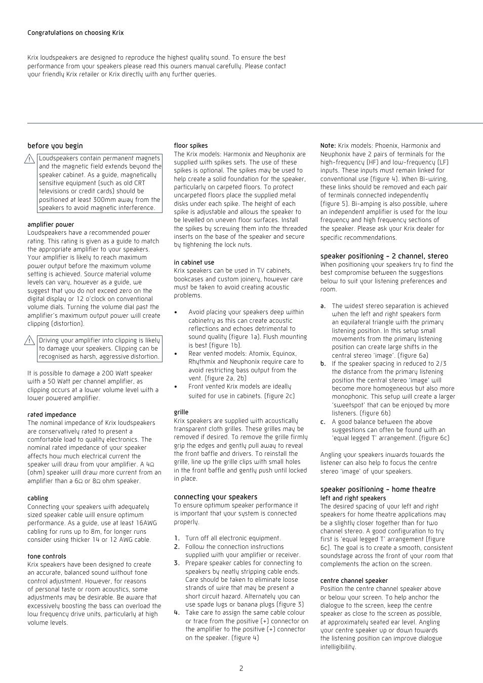 Krix Holographix User Manual | Page 2 / 4