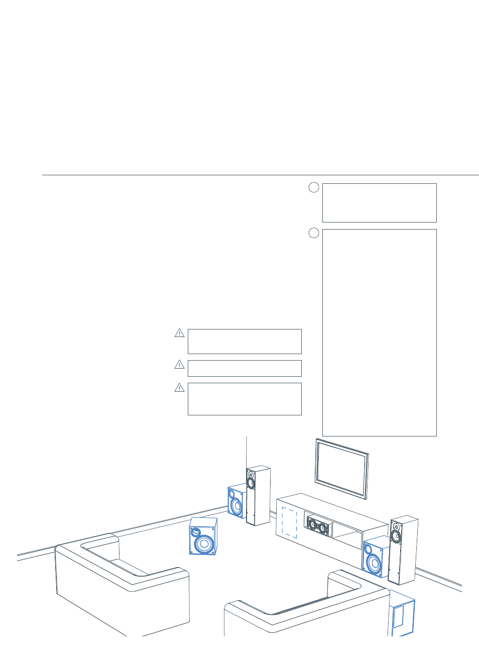 Positioning, Ab c d e | Krix Volcanix User Manual | Page 6 / 12