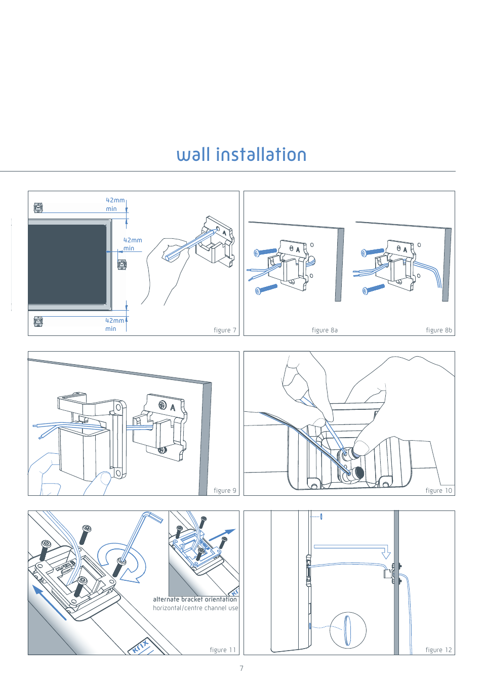 Wall installation | Krix Tryptix User Manual | Page 7 / 12