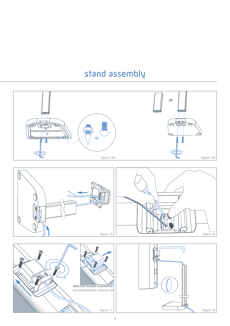 Stand assembly | Krix Tryptix User Manual | Page 9 / 12