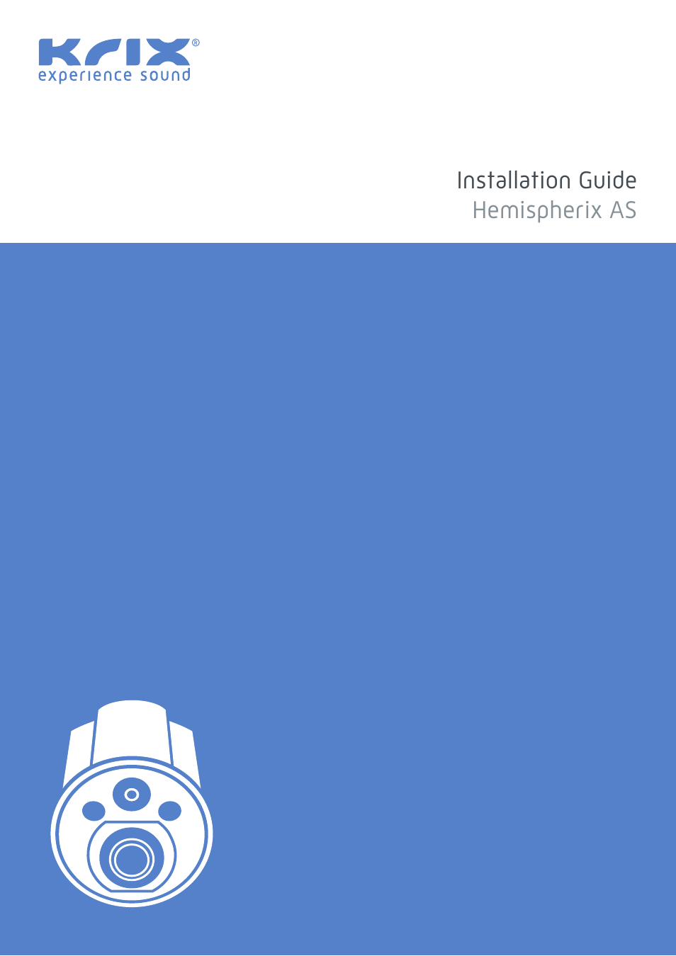 Krix Hemispherix AS User Manual | 4 pages