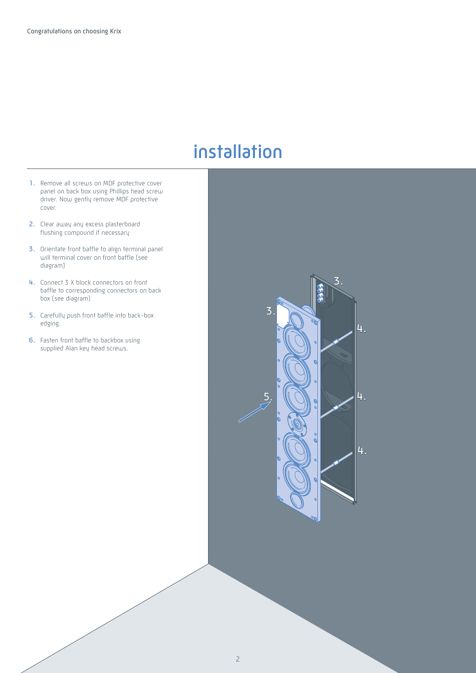 Installation | Krix Epix User Manual | Page 2 / 4