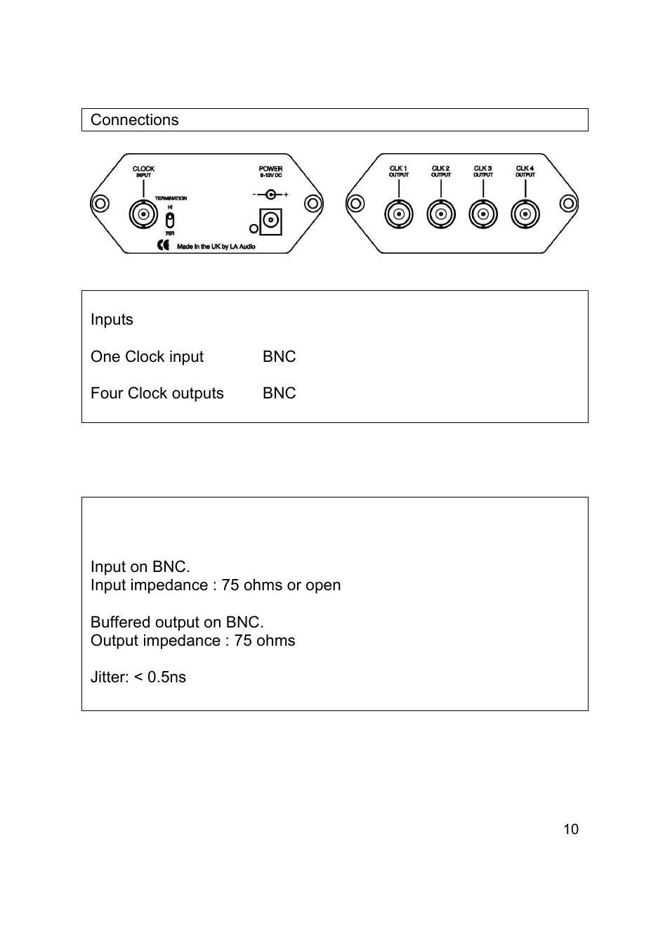 LA Audio CLK - G4 User Manual | Page 12 / 16