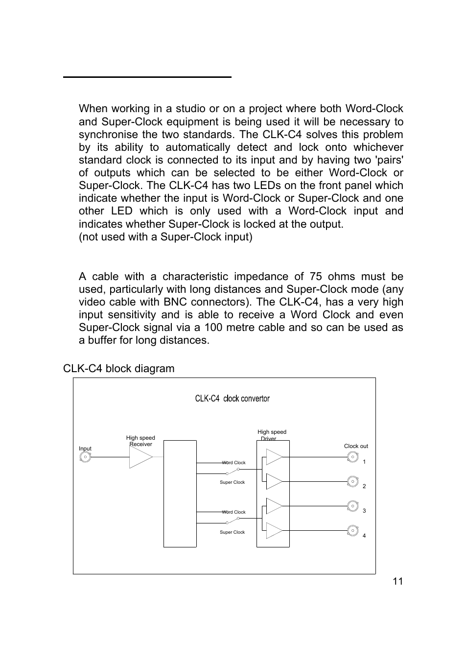 Clk-c4 (clock converter), Why use a clock converter, Using the clk-c4 | LA Audio CLK - G4 User Manual | Page 13 / 16