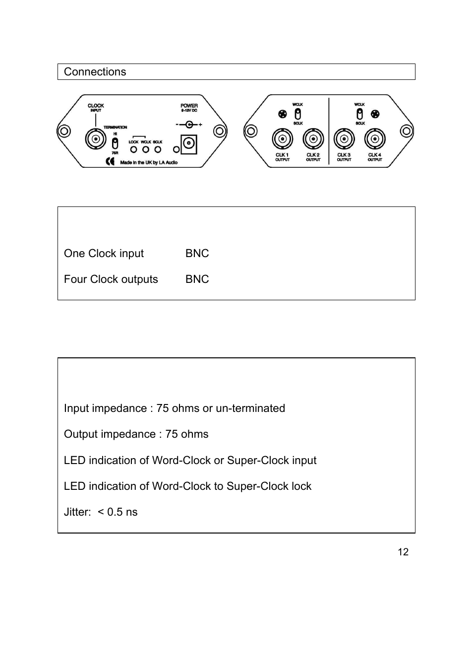 LA Audio CLK - G4 User Manual | Page 14 / 16