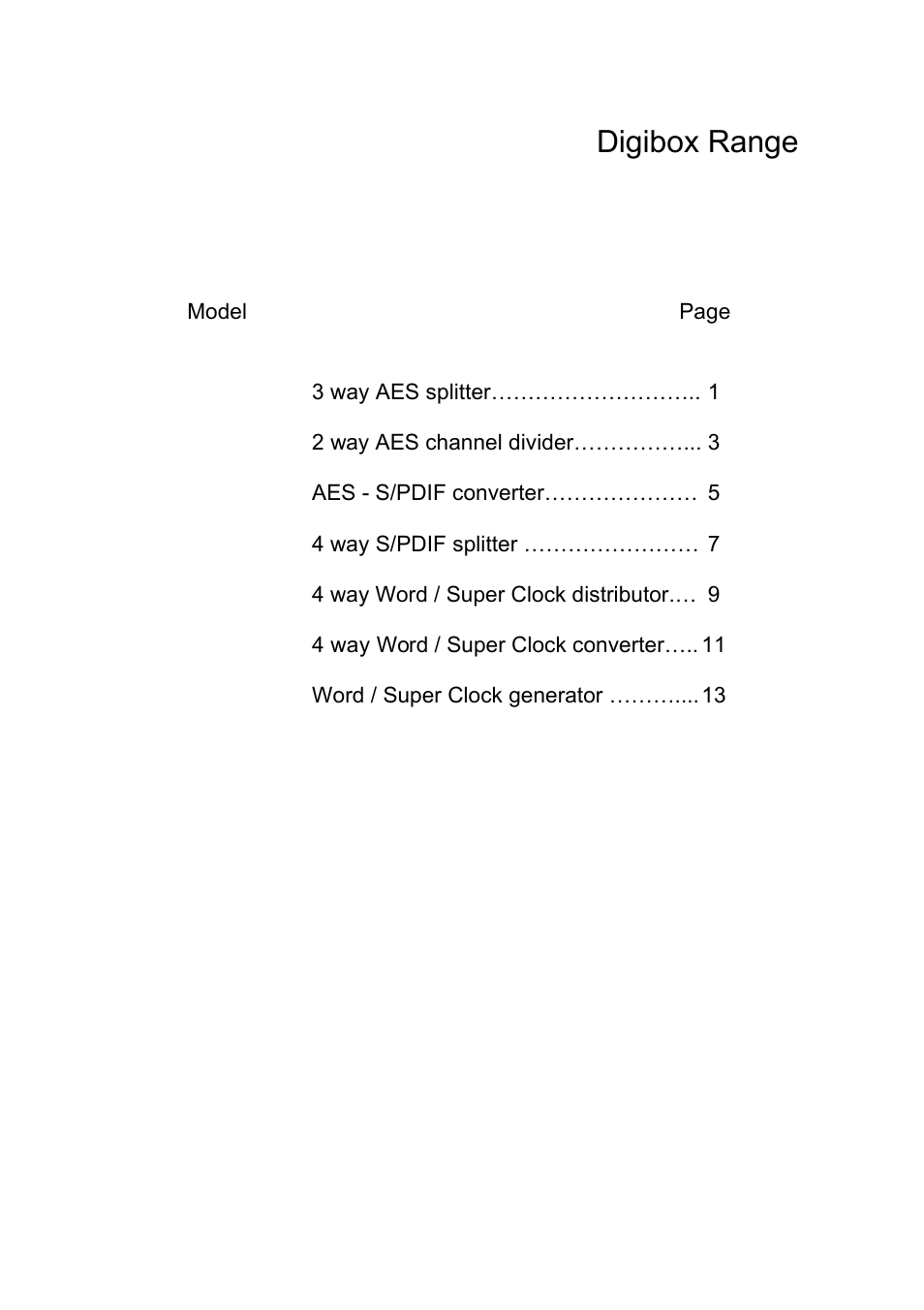 Digibox range | LA Audio CLK - G4 User Manual | Page 2 / 16