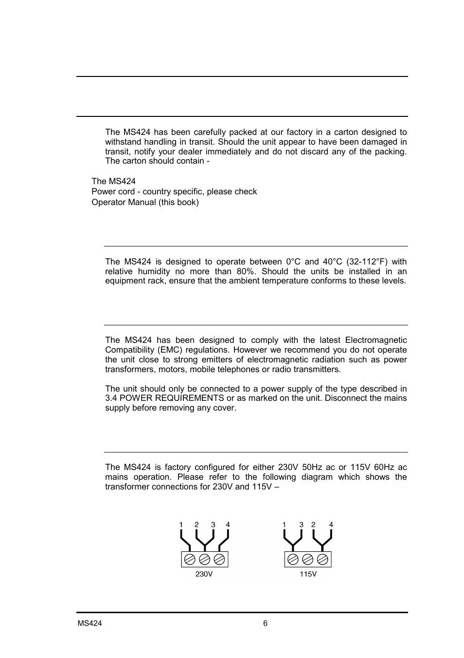 LA Audio MS424 User Manual | Page 6 / 15