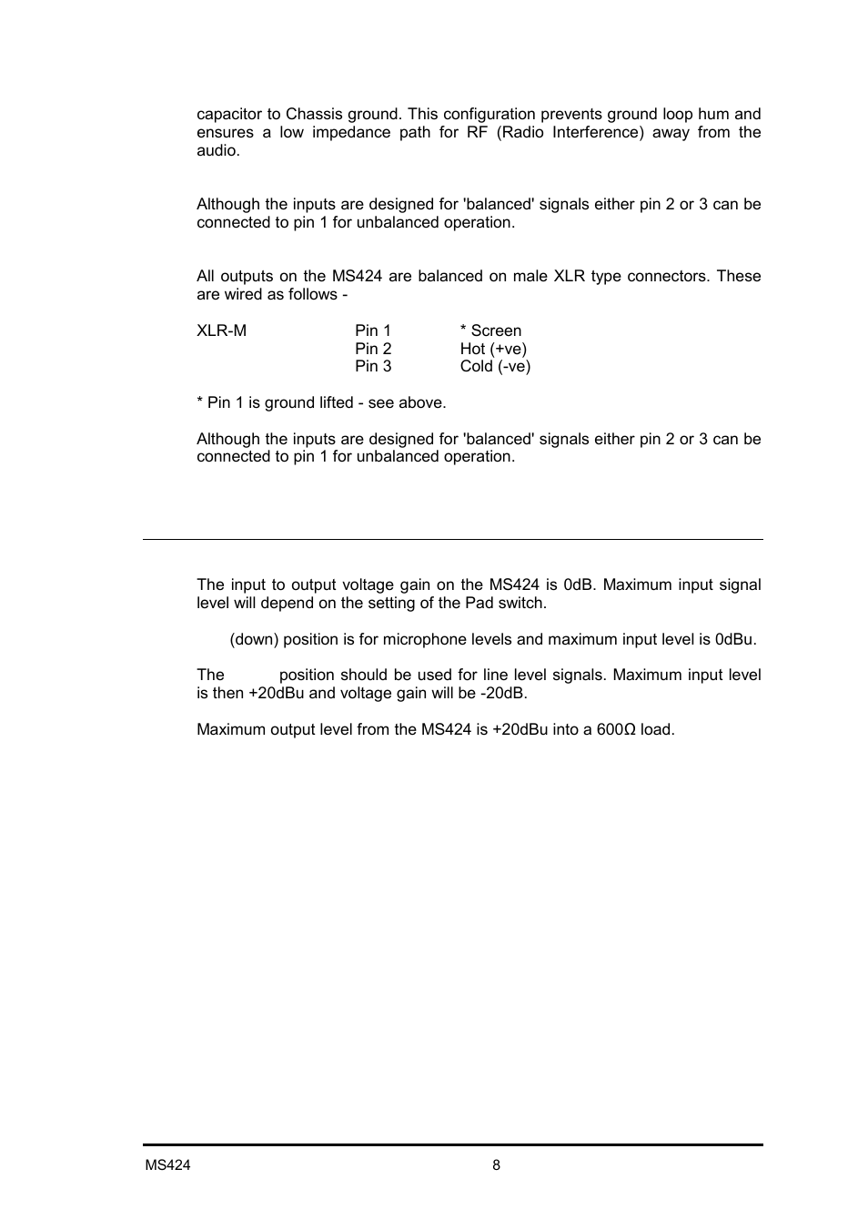 LA Audio MS424 User Manual | Page 8 / 15