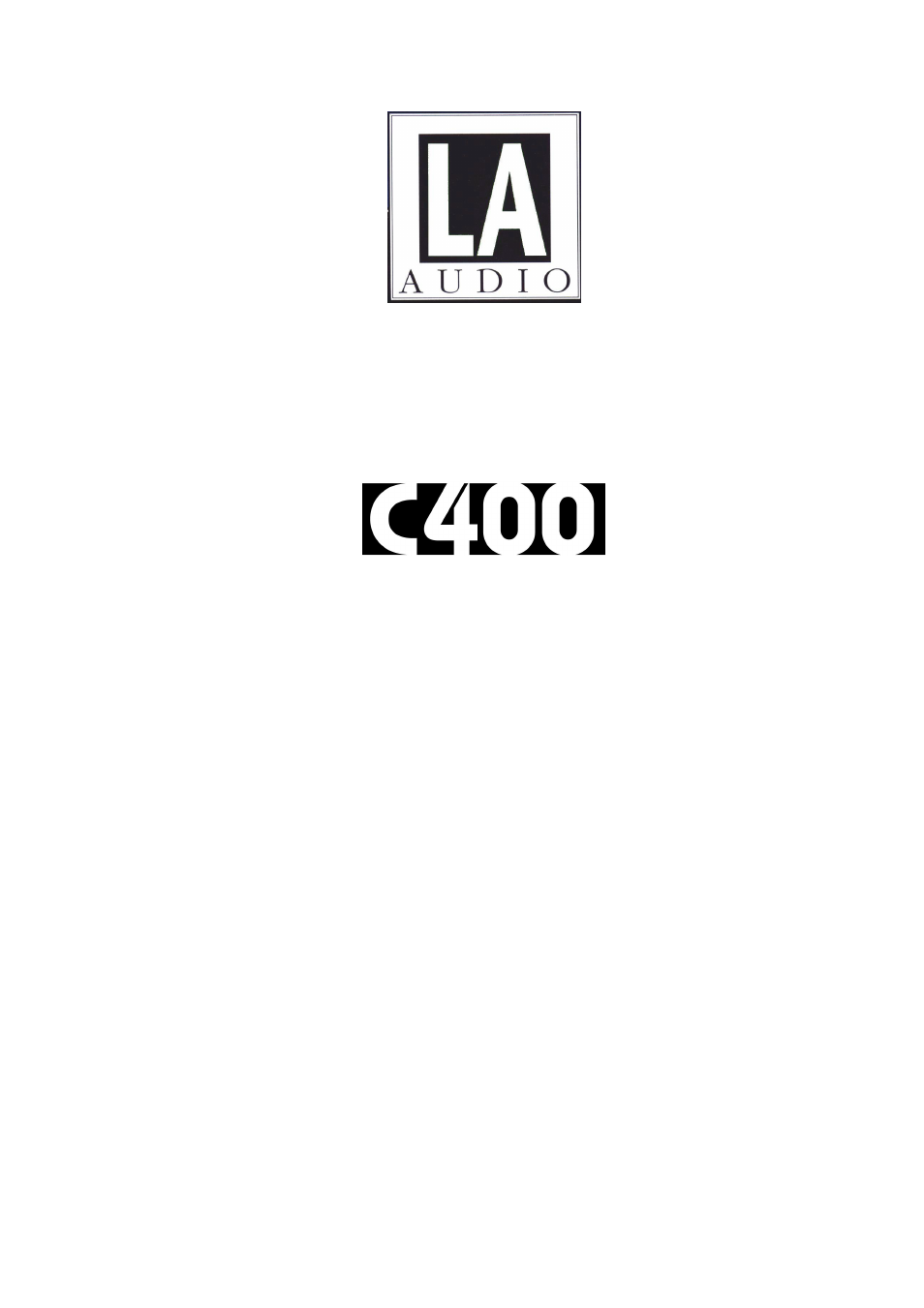 LA Audio C400 User Manual | 14 pages