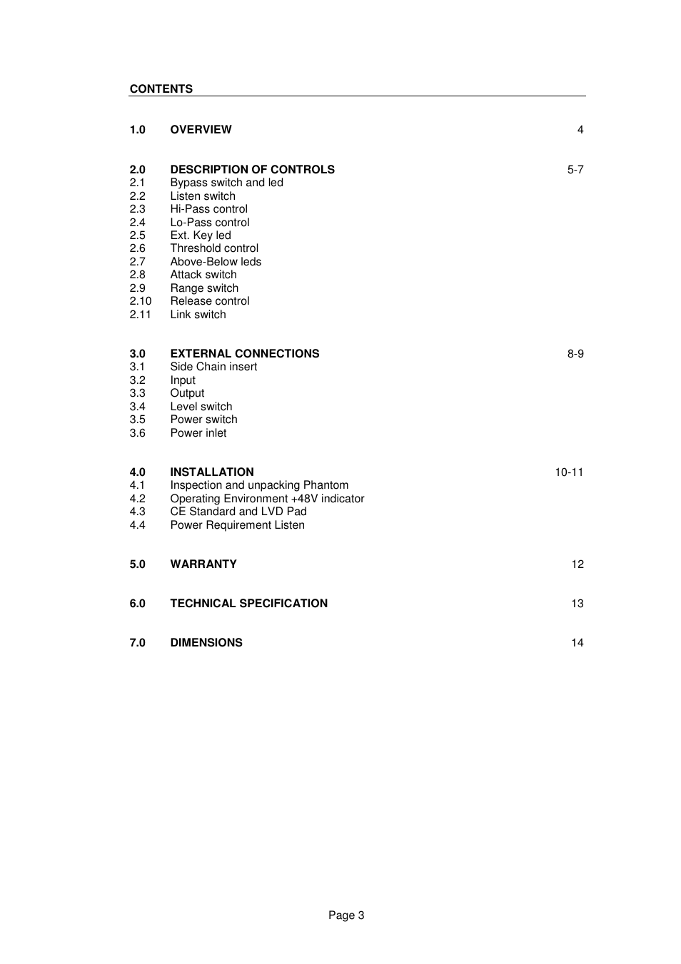 LA Audio G400 User Manual | Page 3 / 14